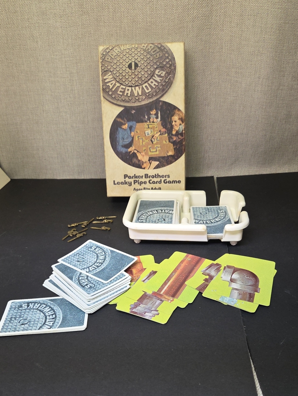 Vintage 1972 Waterworks Parker Brothers Leaky Pipe Card Game
